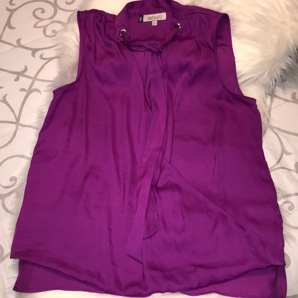 Jennifer Lopez women top size large color purple - Picture 4 of 8